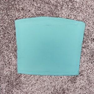 american eagle teal tube top